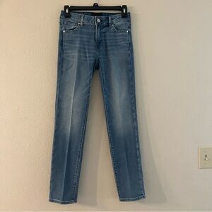White House Black Market Blue Mid-Rise Slim Everyday Soft Skinny Jeans Size 00S